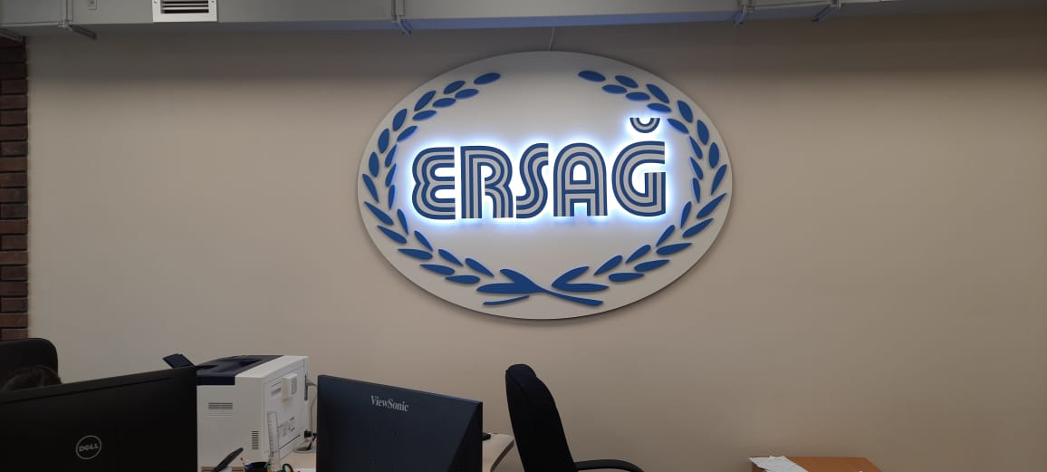 Буквы для офиса "ERSAG"